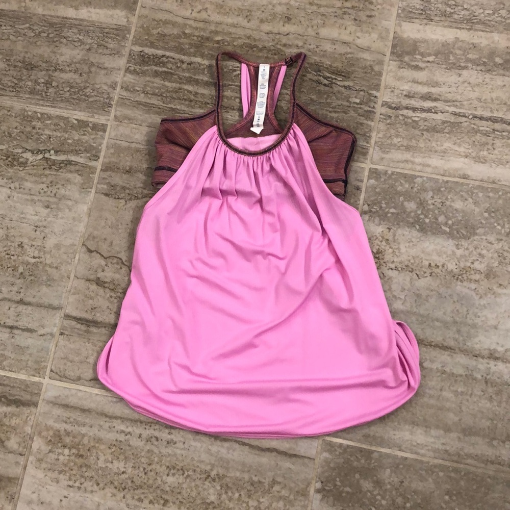 Lululemon tuck me in tank pink wee are from space Size 4